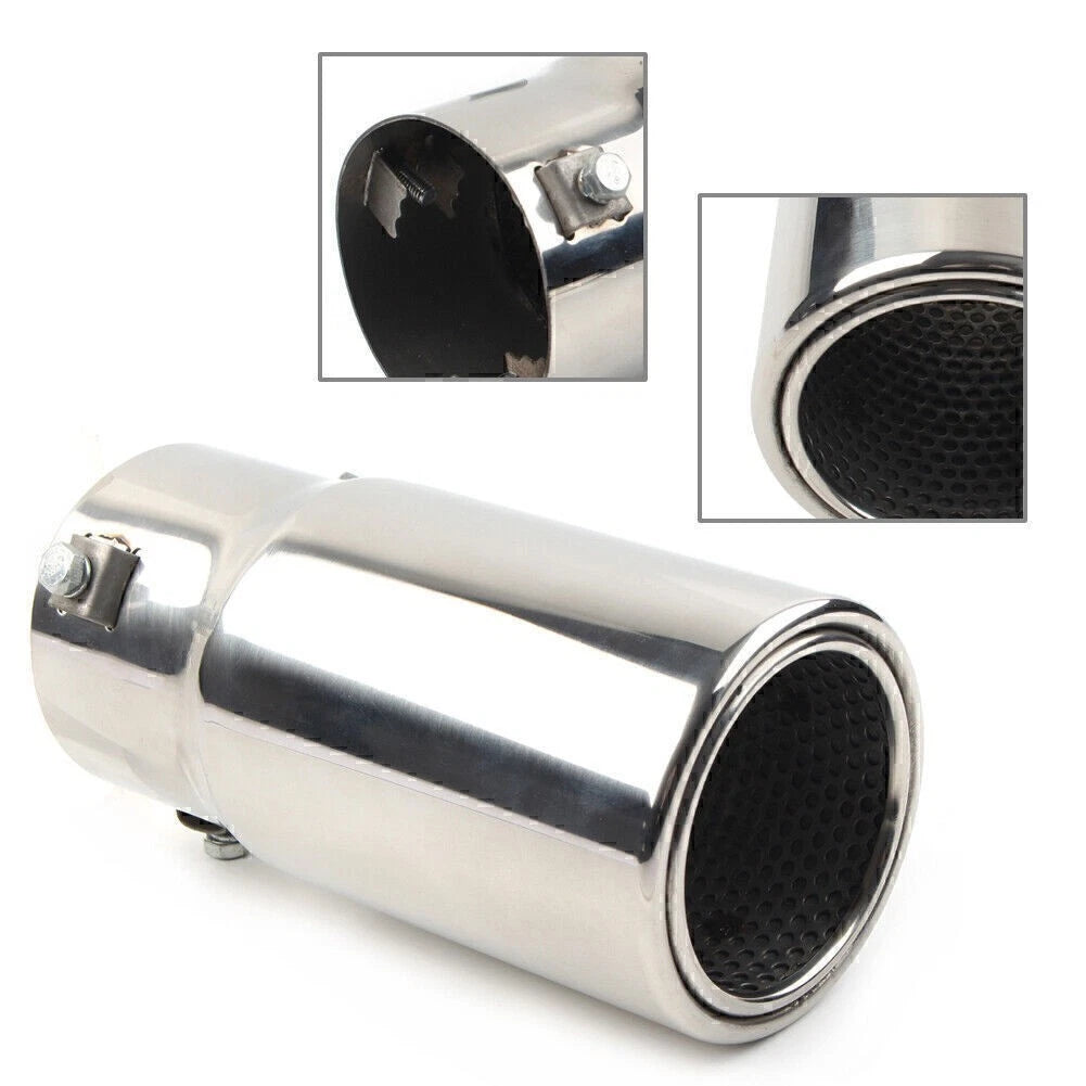 Car Rear Exhaust Pipe Tail Muffler Tip For Toyota Prado 2008-2021 2009 Silver