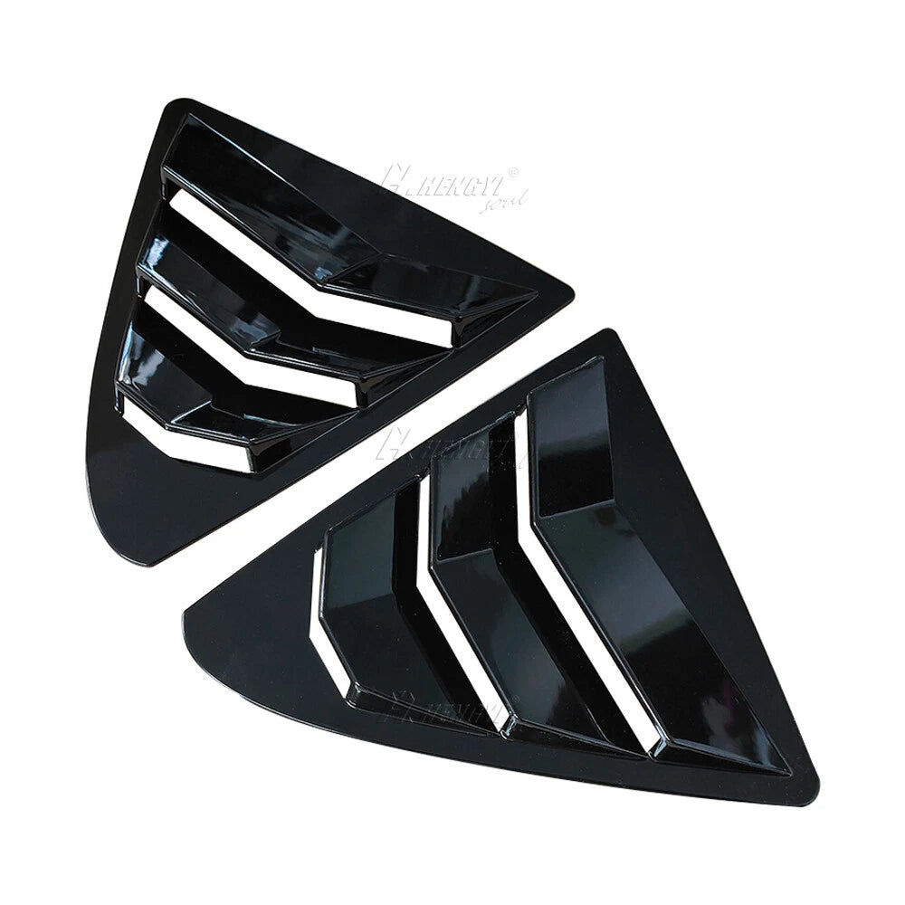 Gloss Black Side Window Louver Shutter Cover Trim for Lexus IS (2013–2020)