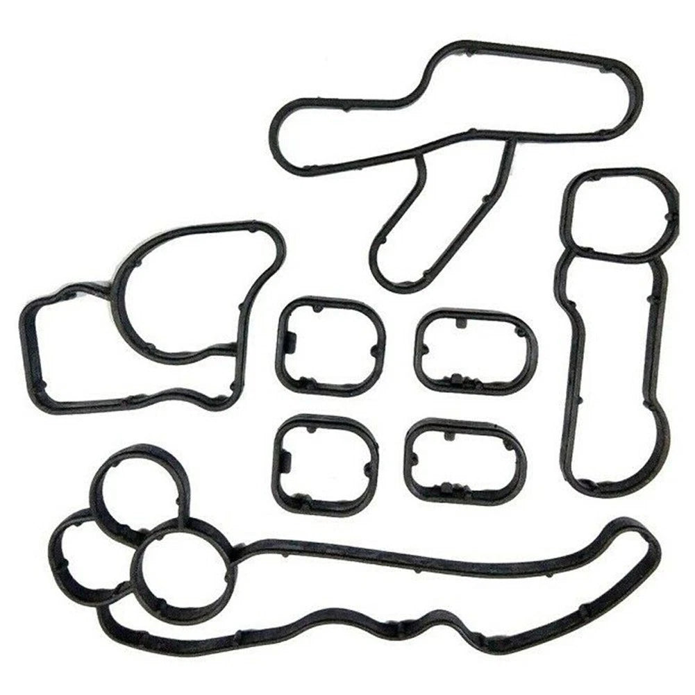 Set of 8 Housing Gaskets for BMW (2000–2023) 11428580680 Black