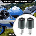 2 Pcs Handlebar End Plug Grips 7/8" for Honda Titanium Tone