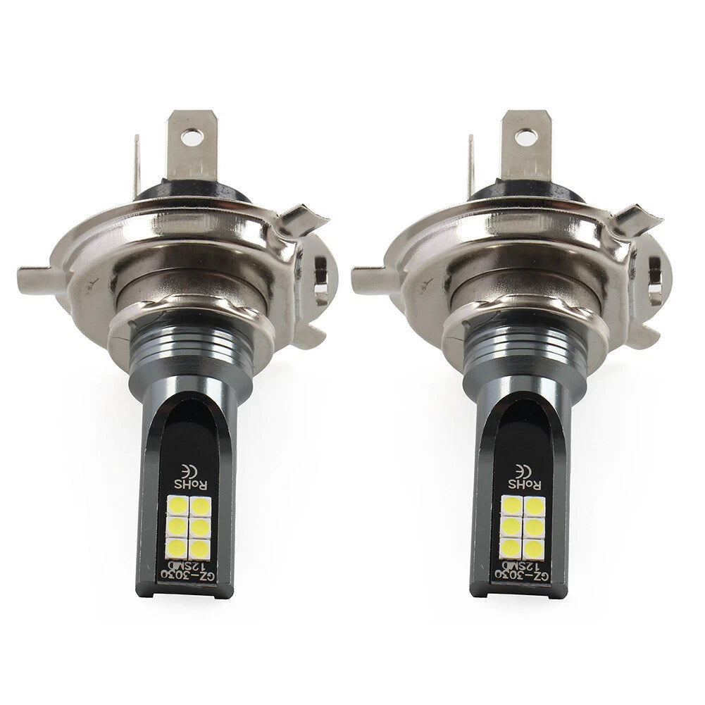 PairH4 LED Headlight High Low Beam Bulb White Light Lamp Headlamp Bulbs