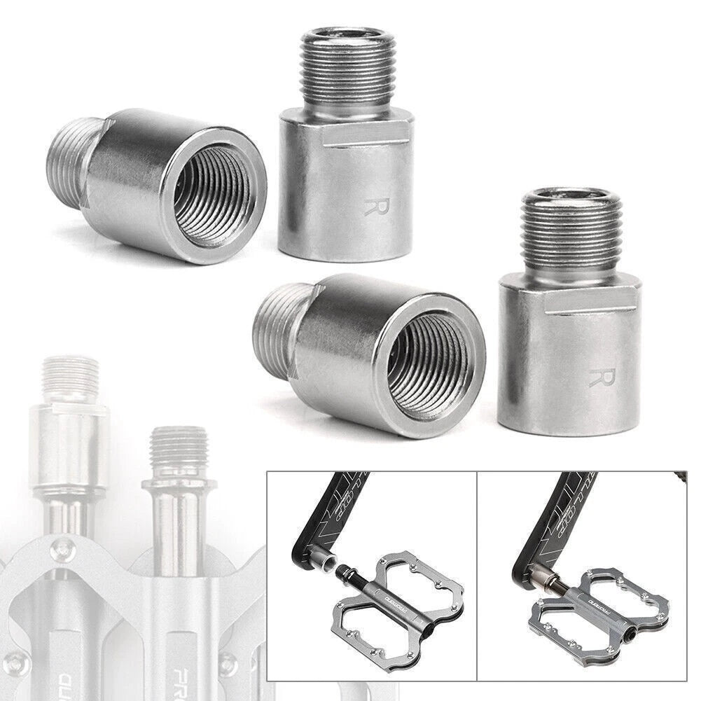Pair Bike Pedal Extension 9/16" Thread 20mm for Bicycle