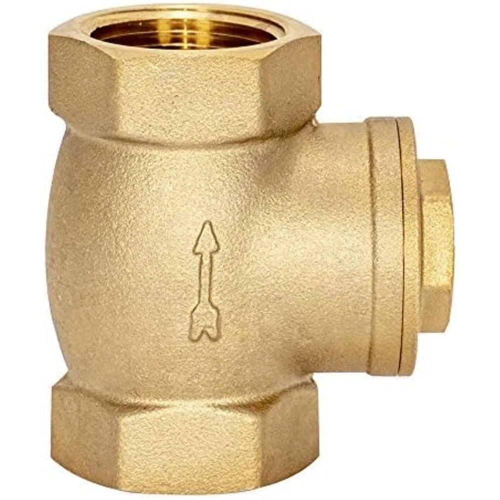Brass Swing Check Valve for Heating Applications (1 Inch NPT Threads)