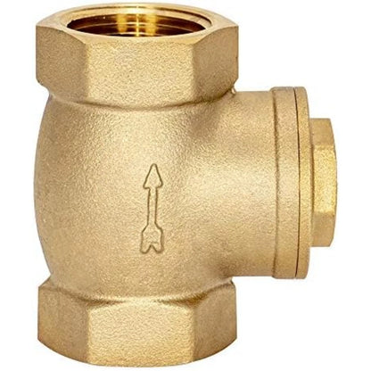 Brass Swing Check Valve for Heating Applications (1 Inch NPT Threads)