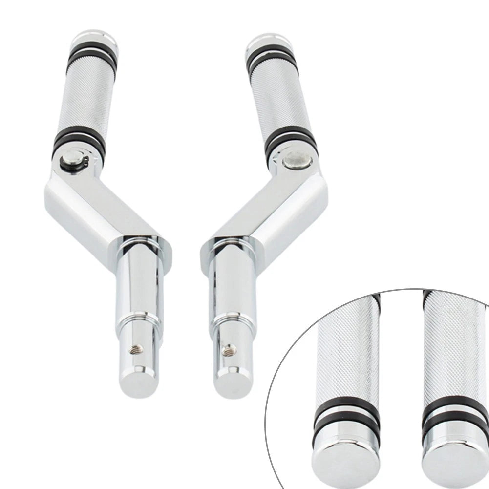 2X Chrome Footrest Pedal Bracket Set for Harley V-Rod Muscle (2002–2017)