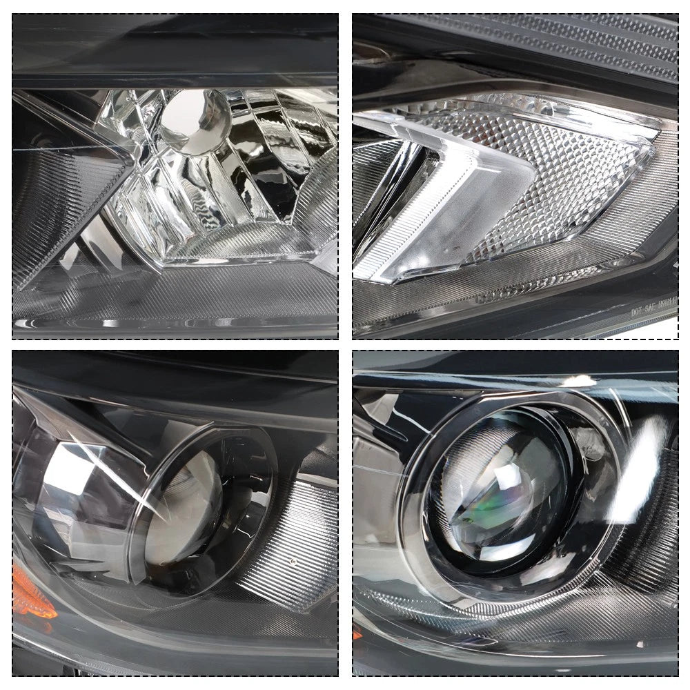 Left & Right Headlights Pair for Nissan Altima (2016–2018) Chrome Factory Style