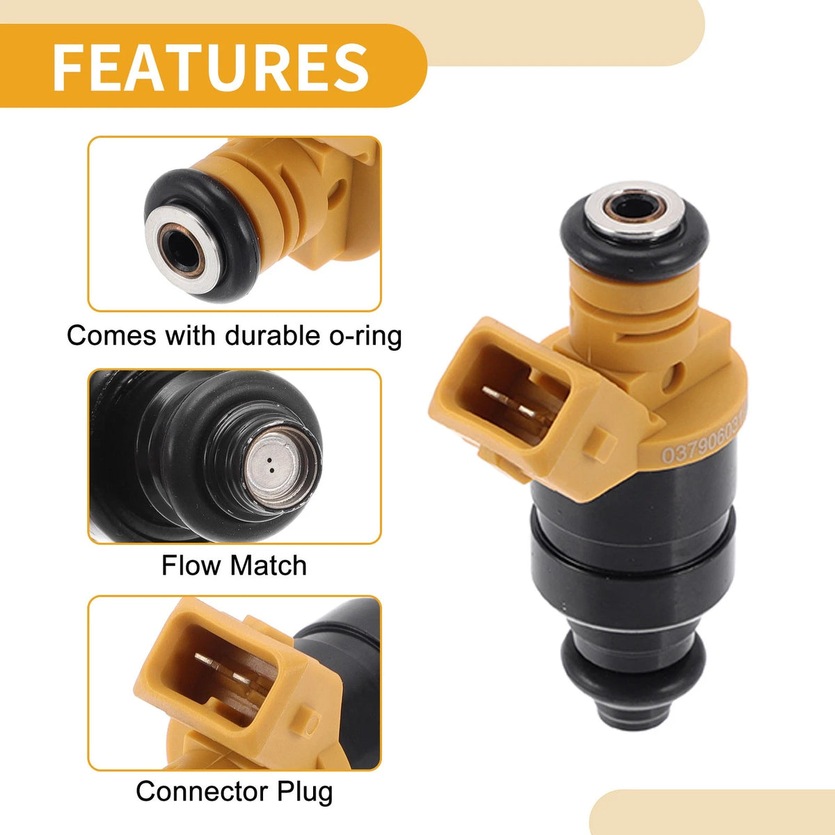 1 Pc Fuel Injector No.037906031AC for Audi A4 A6