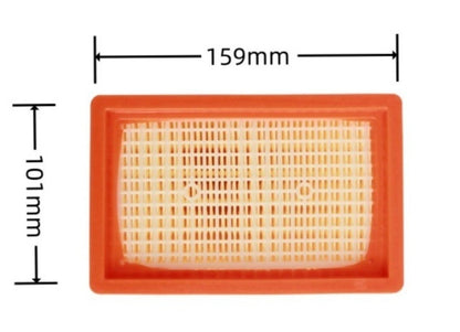 2X Flat Pleated Filter for Karcher WD4 WD5 WD6 MV4 MV5 MV6