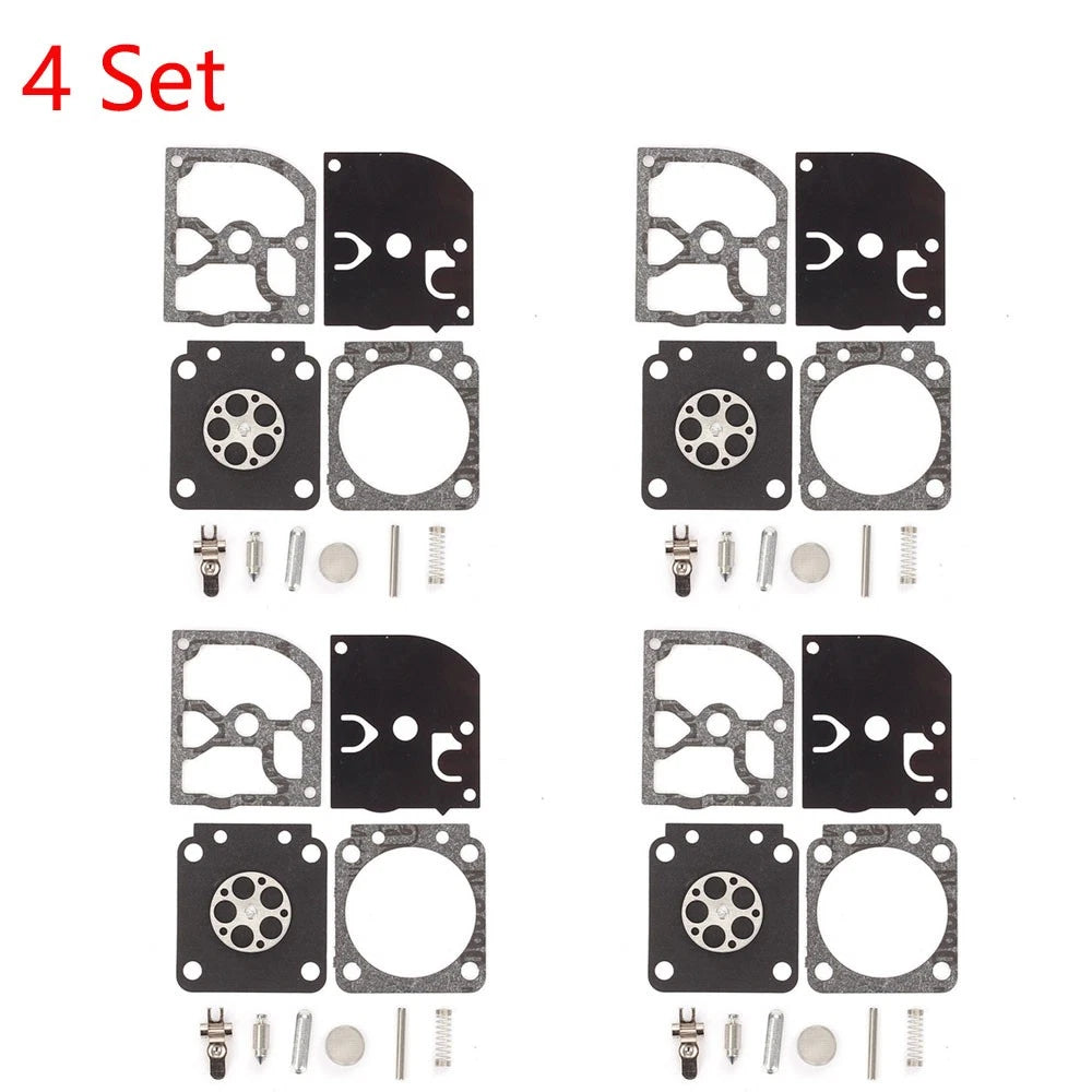 Set of 4 Carburetor Gasket Kit for Zama RB-129 C1M-W26A C1M-W26B C1M-W26C