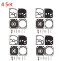 Set of 4 Carburetor Gasket Kit for Zama RB-129 C1M-W26A C1M-W26B C1M-W26C