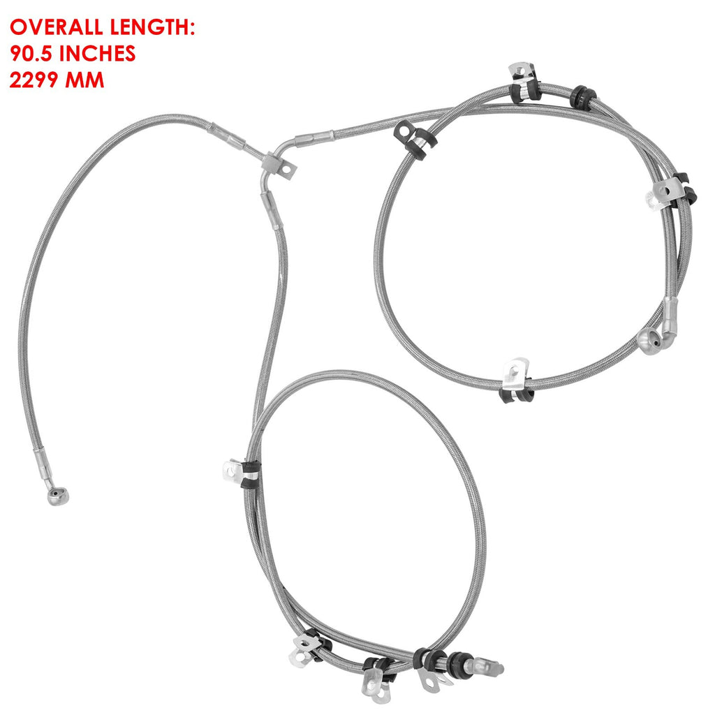 Brake Hose Line Front and Rear Replacement for Can-Am Maverick Turbo (2019–2021)