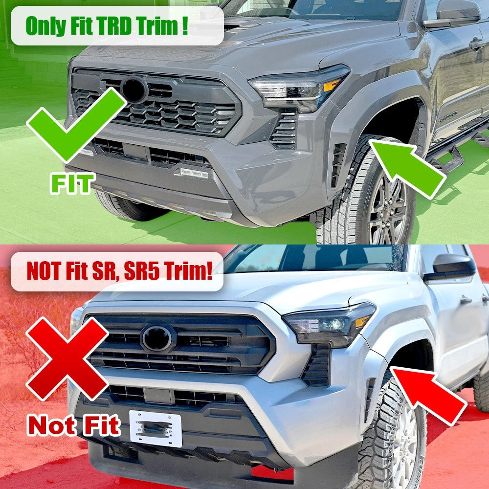 LED DRL Daytime Running Light Wheel Arch Air Duct for Toyota Tacoma (2024–2024)