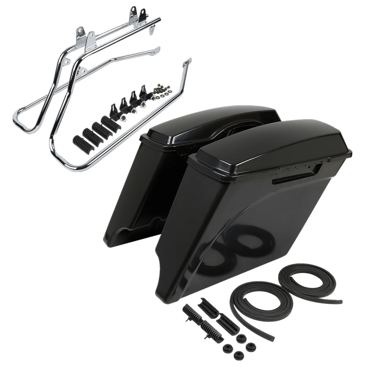 5" Extended Saddlebag Conversion Bracket for Harley Softail (1984–2017)