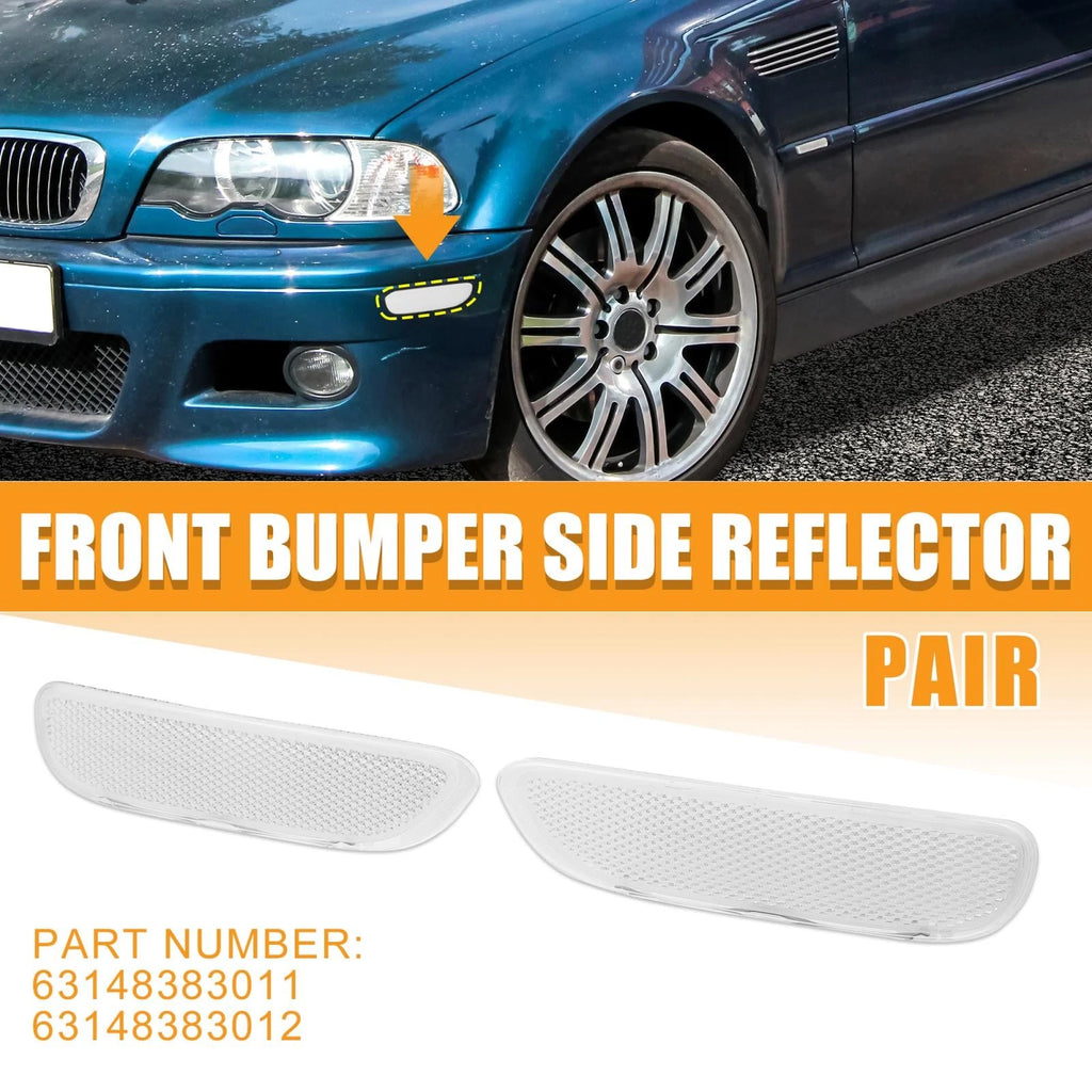 Front Bumper Reflector Side Marker Replacement for BMW 323Ci 325Ci (1998–2006)