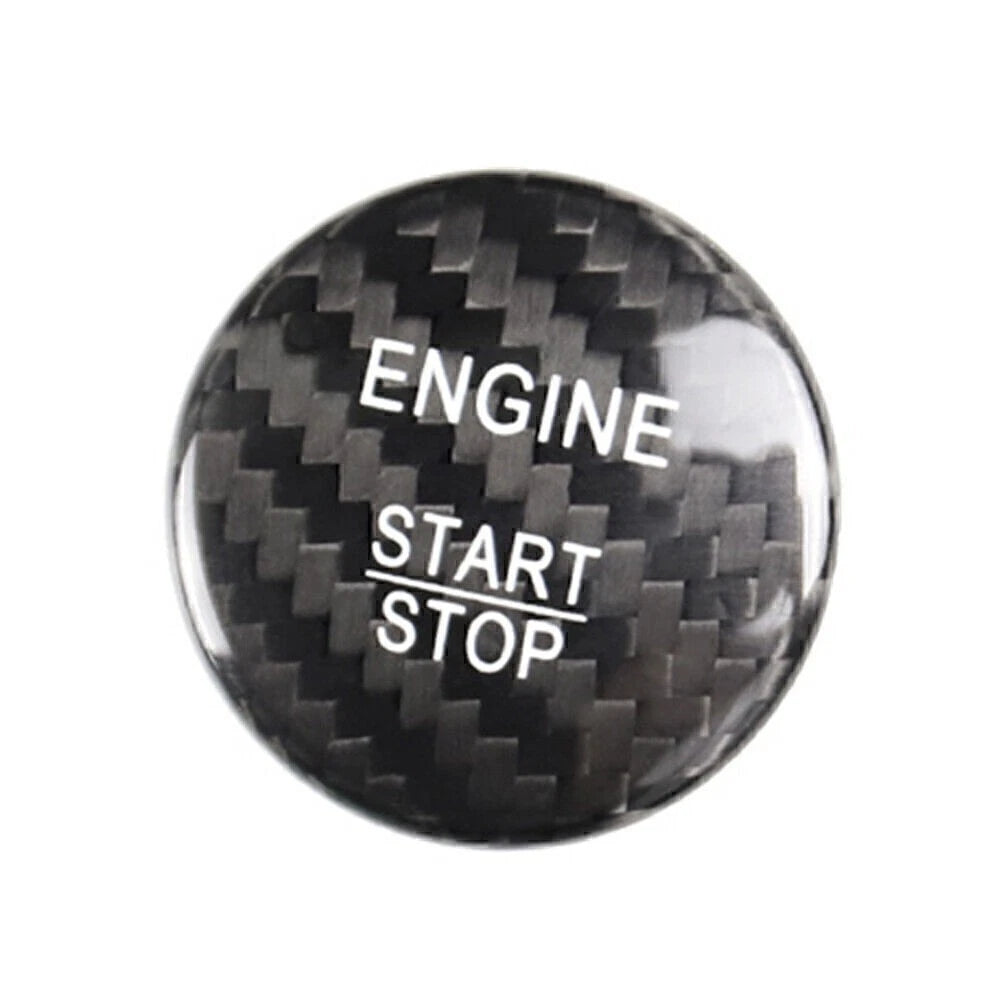 Engine Start Stop Button Cover for Mercedes A B C E GLE GLC CLA (Carbon Fiber)