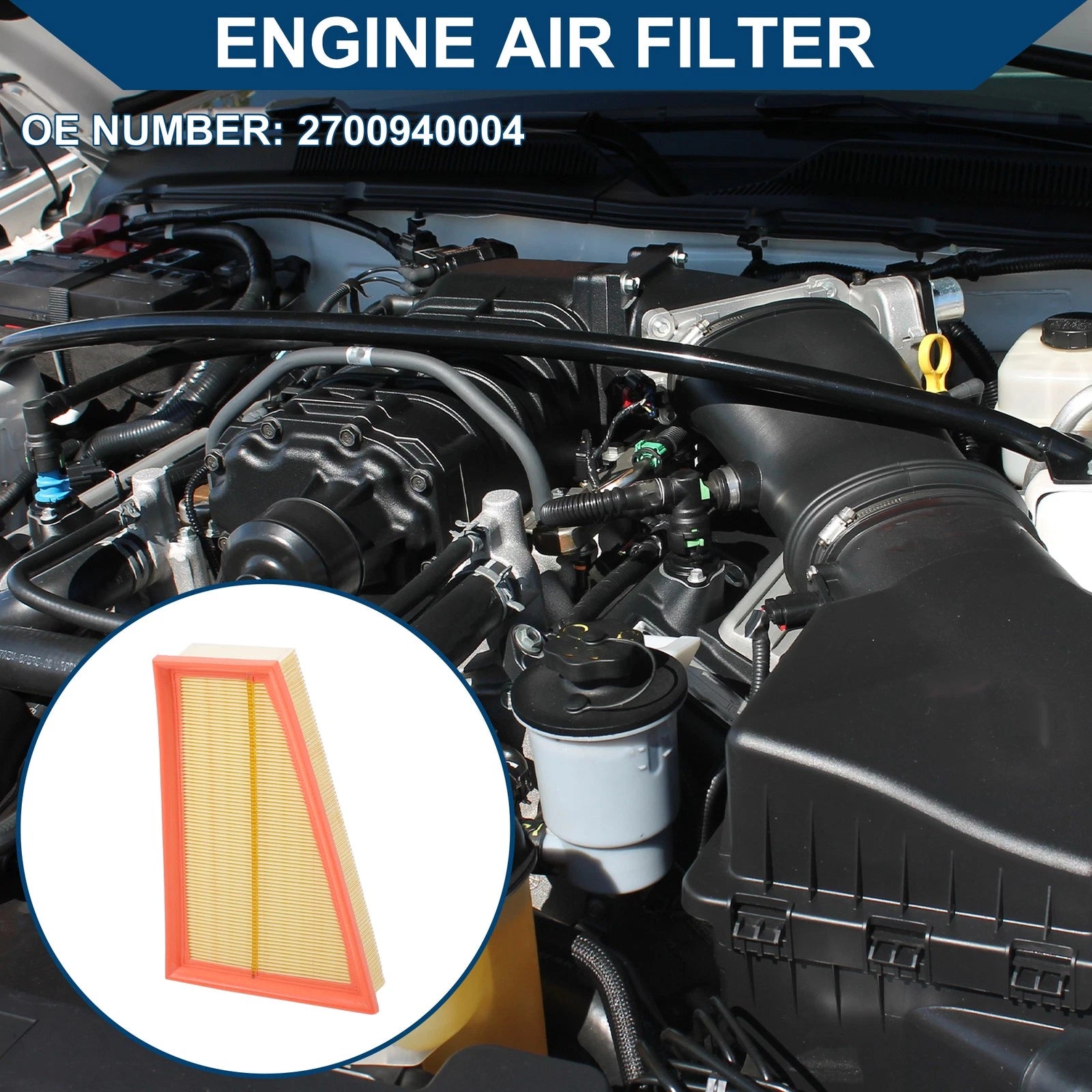 Engine Air Filter Replacement for Mercedes-Benz GLA250 2.0L (2015–2020)