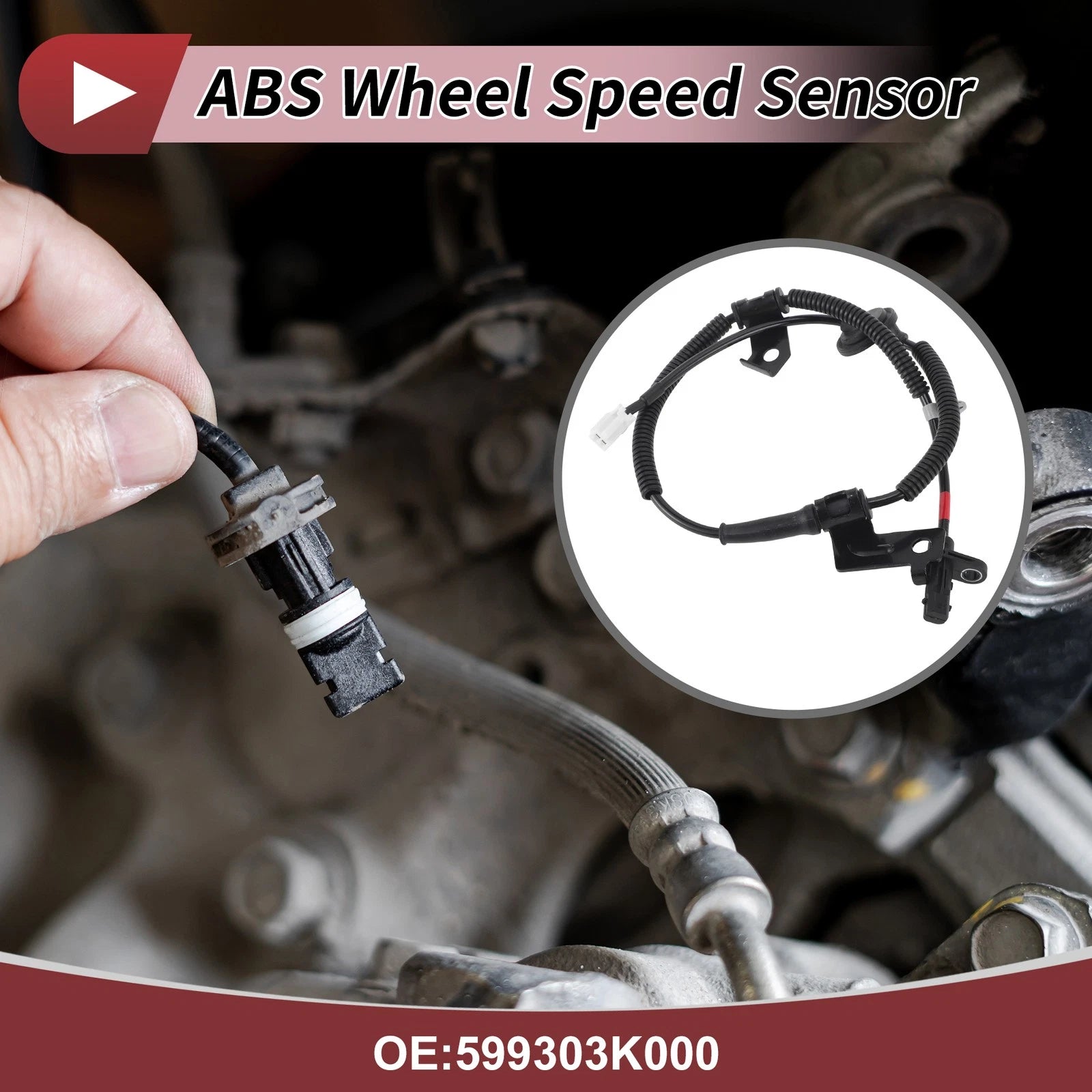 ABS Wheel Speed Sensor Replacement for Hyundai Azera Rear Right (2012–2017)