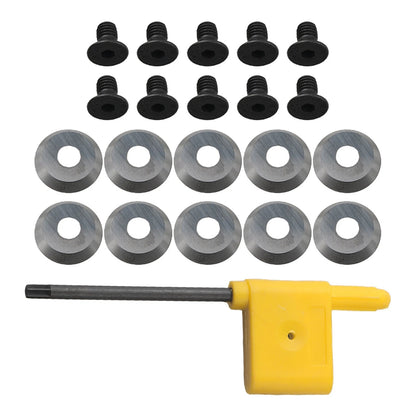 Set of 10 Round Carbide Cutters for Precise Cuts