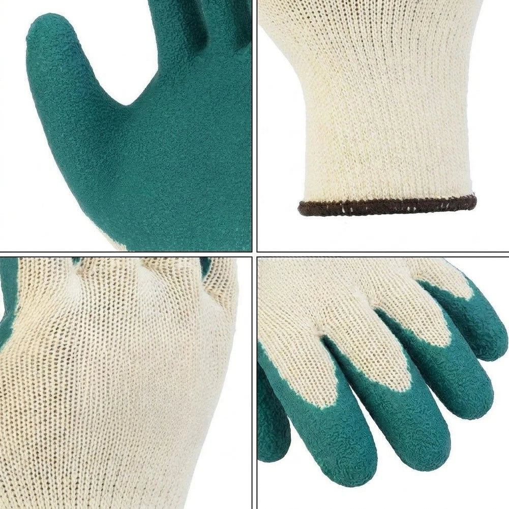 Anti-Slip Rubber Work Gloves for Warehouse Work (2X)