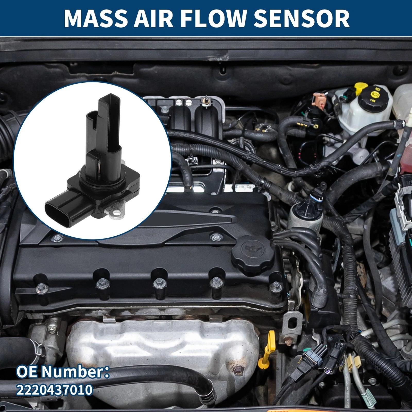 Mass Air Flow Sensor Replacement for Toyota RAV4 (2006–2012) 1 Year Warranty