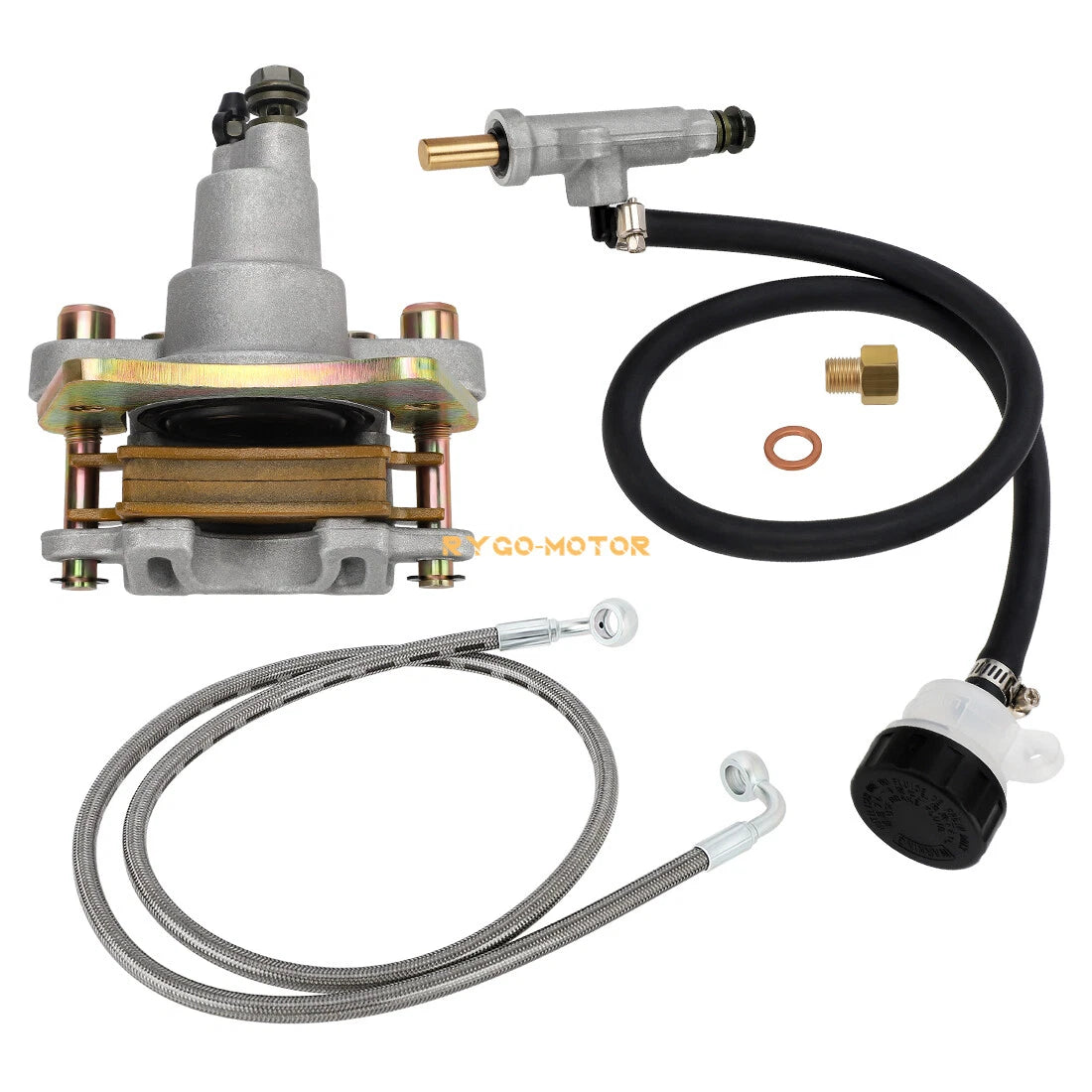Rear Brake Caliper & Master Cylinder & Line for Polaris Trail Boss 330 (2005–2009)
