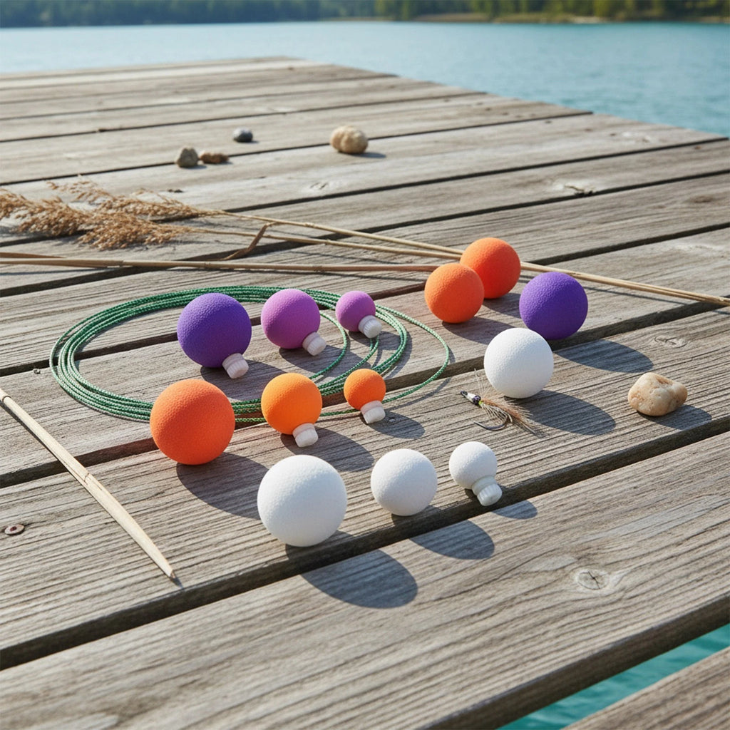 9pcs EVA Fishing Beads with Float for Enhanced Trout Casting Experience