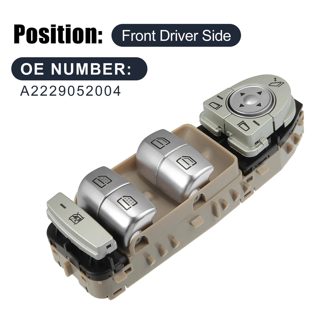 Power Window Switch Replacement for Mercedes-Benz W222 S-Class (2013–2017)