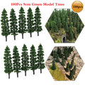 100pcs 3.54" Model Trees for Train Railroad Diorama Landscape