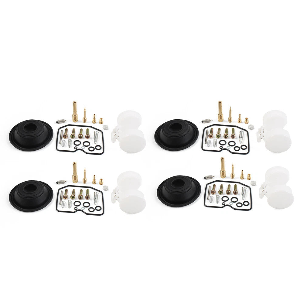Carburetor Repair Kit Diaphragm Float 4 sets For For Kawasaki ZX600 A 1985-1987