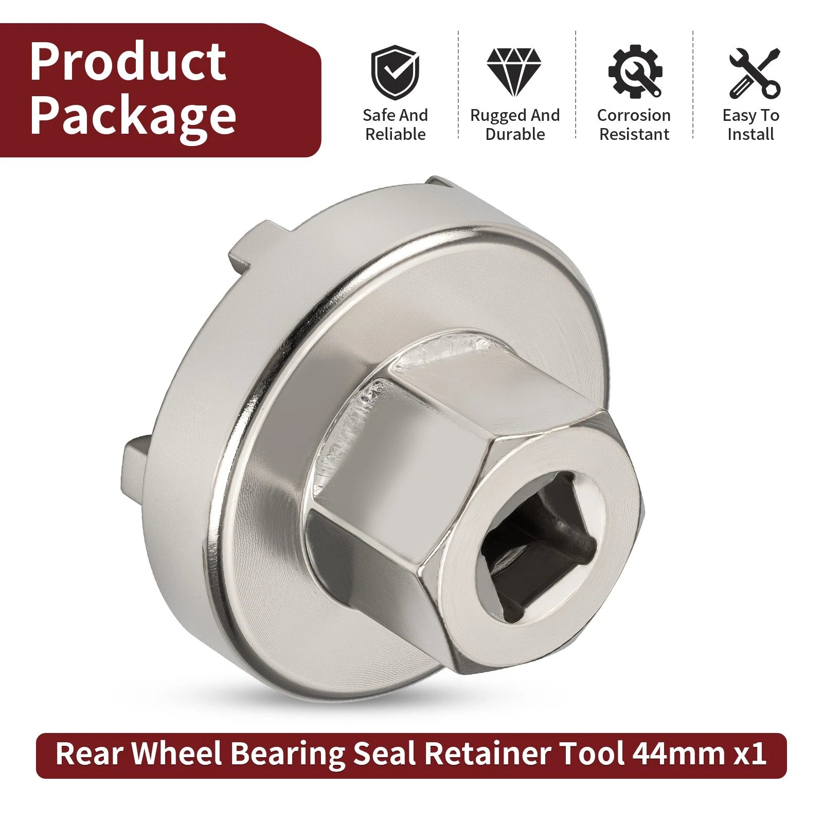 44mm Rear Wheel Bearing Seal Retainer Tool for Honda CR125R CR250R CR500R (1984–2001)