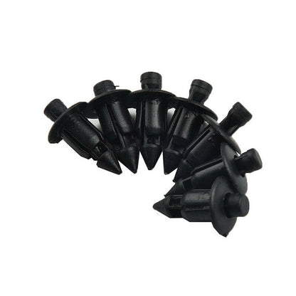100 Pcs 6mm Plastic Rivets Fasteners Clips for Auto Car Fender Bumper