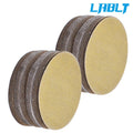 100 Pcs 5" 240 Grit Hook Loop Sanding Discs NO-Hole