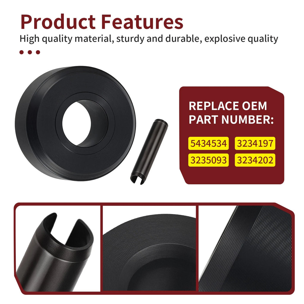 Set of 6 Secondary Clutch Rollers + Upgraded Pins for Polaris Sportsman XP 1000 (2015–2016)