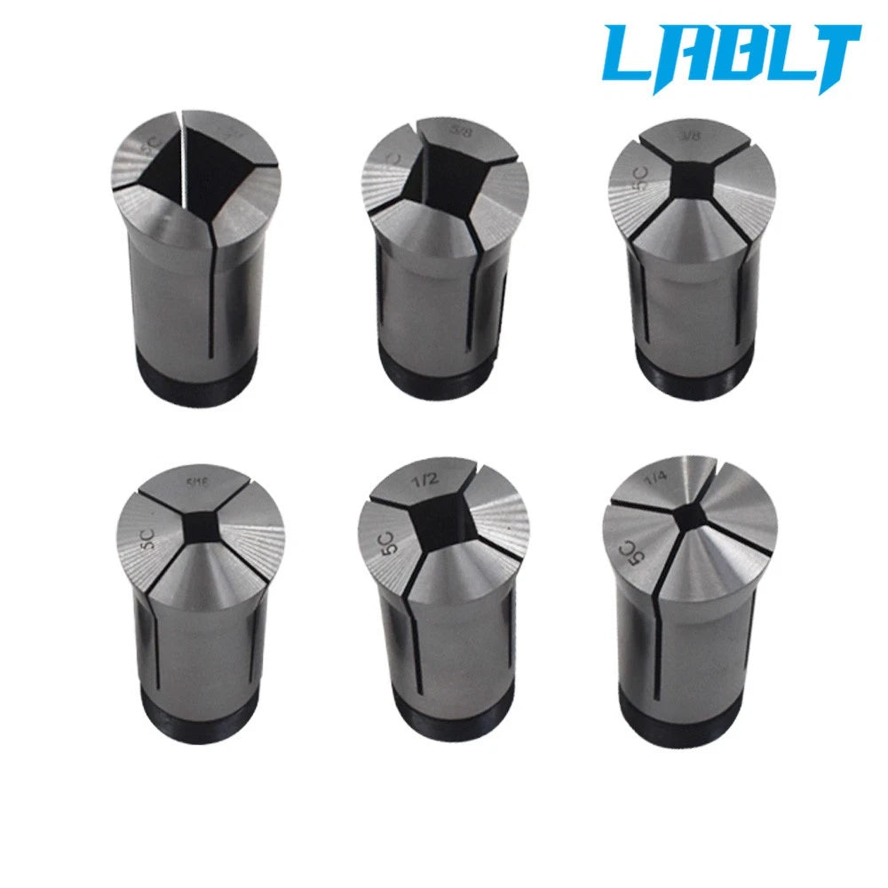 6PCS Square Collet Set for LABLT (1/4'', 5/16'', 3/8'', 1/2'', 5/8'', 3/4'')