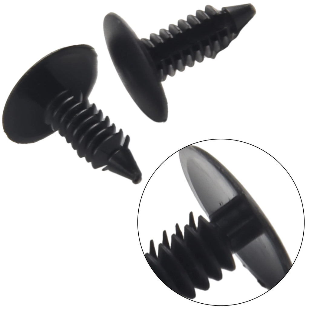 50 Piece Plastic Rivet Push Pin Clips for Fender Bumper Shield