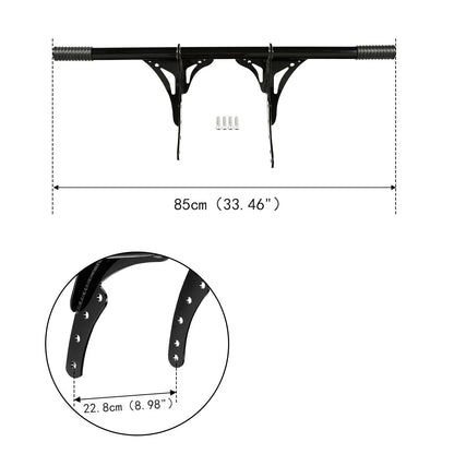 Black Highway Crash Bar Footpeg for Harley Softail Low Rider FXLR (2018–2025)