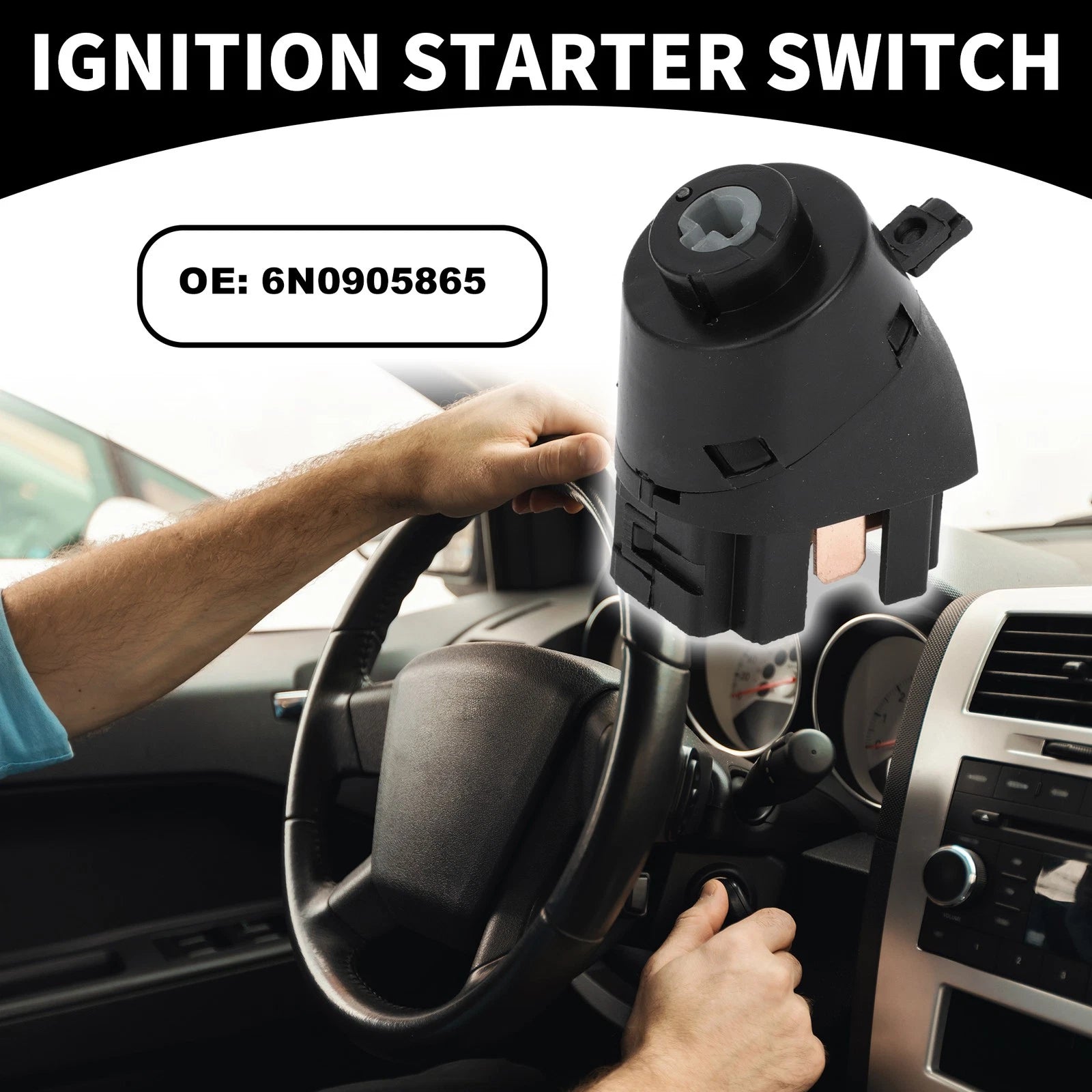 Ignition Starter Switch Replacement for Volkswagen Cabrio Corrado EuroVan (1986–1999)