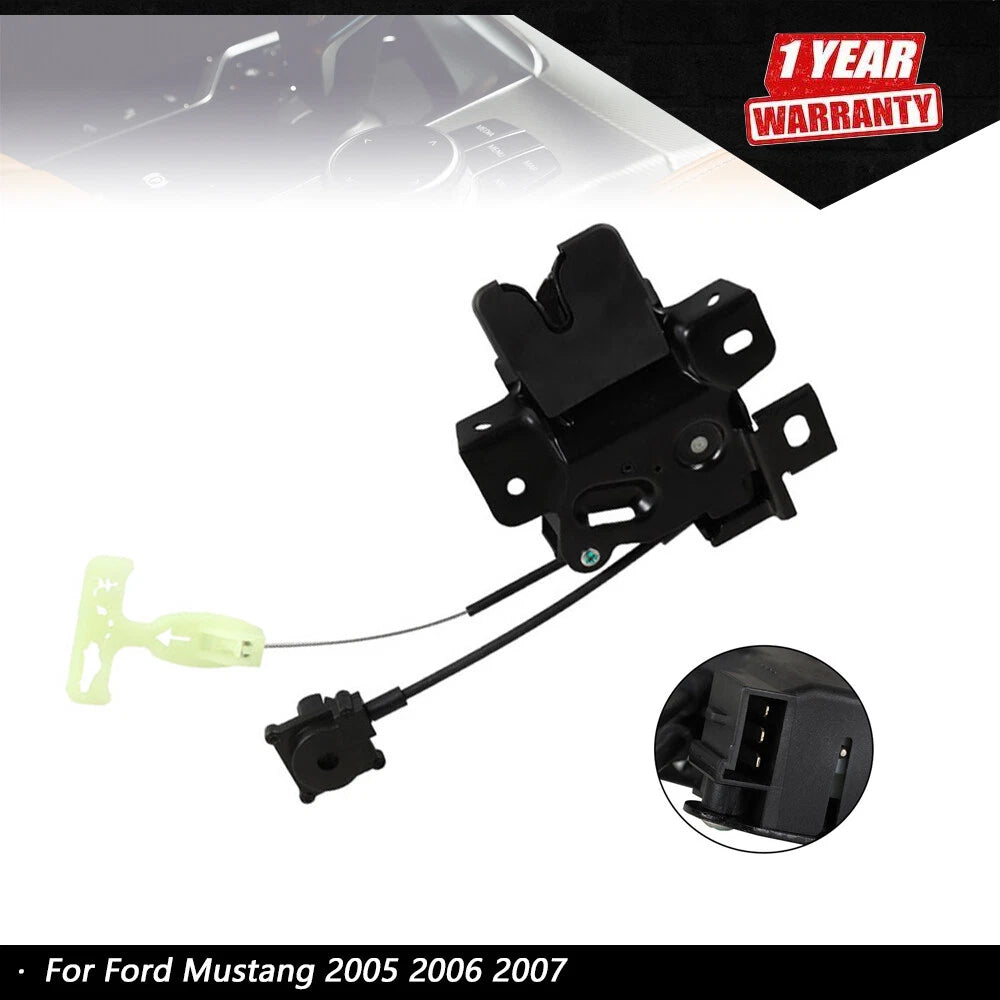 Rear Tailgate Trunk Deck Lid Latch Lock w/ Cable for Ford Mustang (2005–2007)