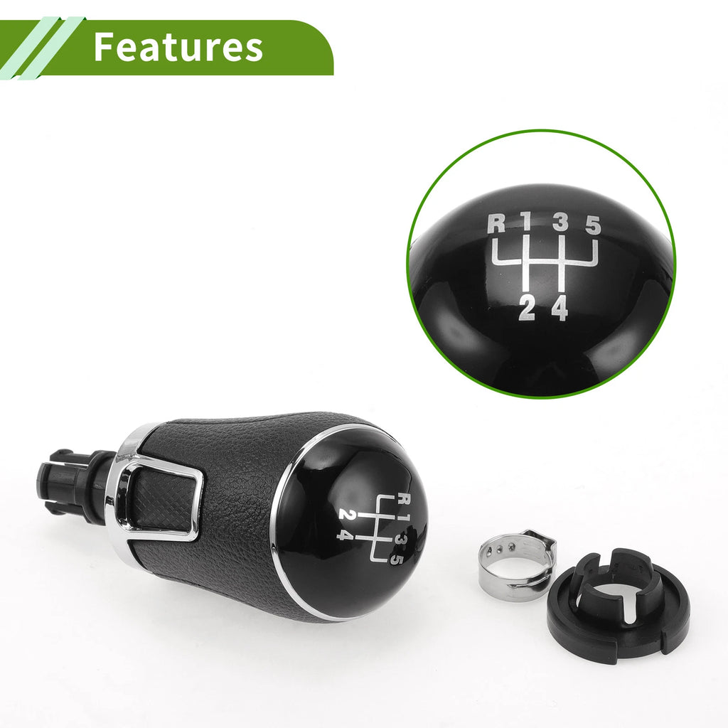 5 Speed Gear Shift Knob for VW Amarok (2011–2022) Black Plastic