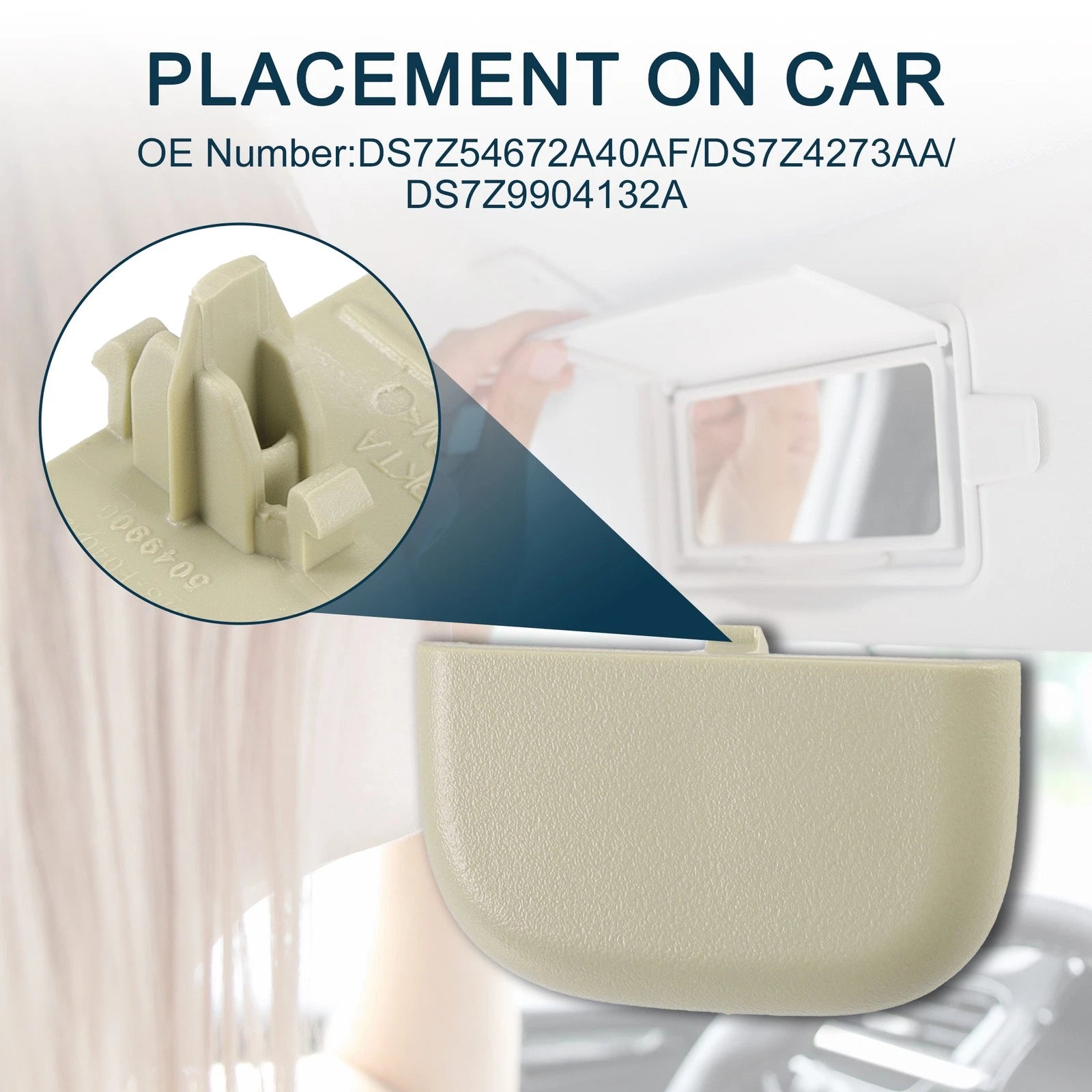 Sun Visor Cap Clip Replacement for Ford F150 (2011–2014)