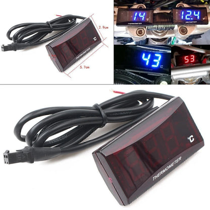 LED Digital Water Temp Gauge Meter for Racing Scooter Motor