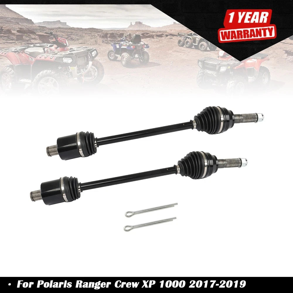 2X Rear CV Axle Drive Shaft for Polaris Ranger Crew XP 1000 (2017–2019)