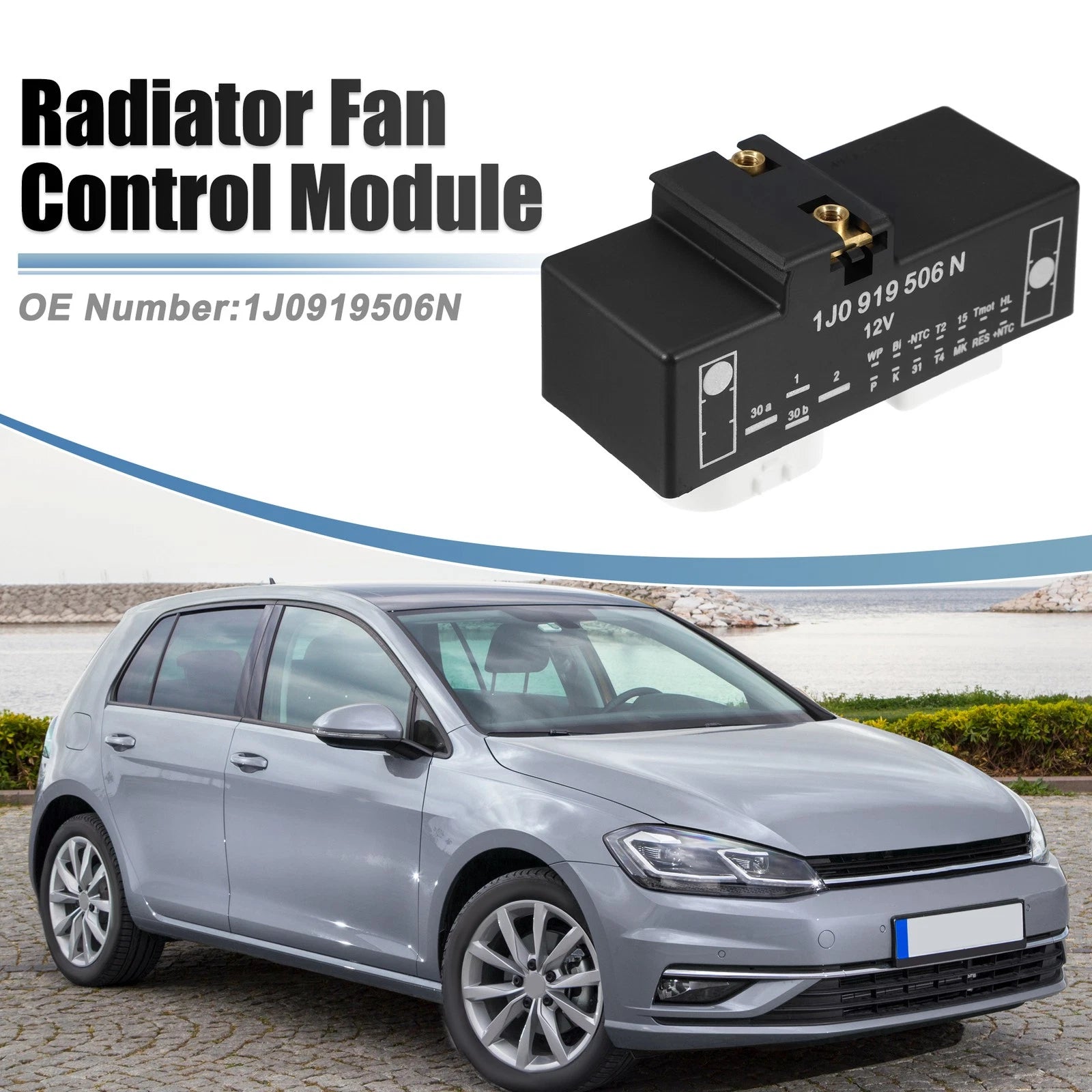 Radiator Fan Control Module for Volkswagen Golf 2002–2005