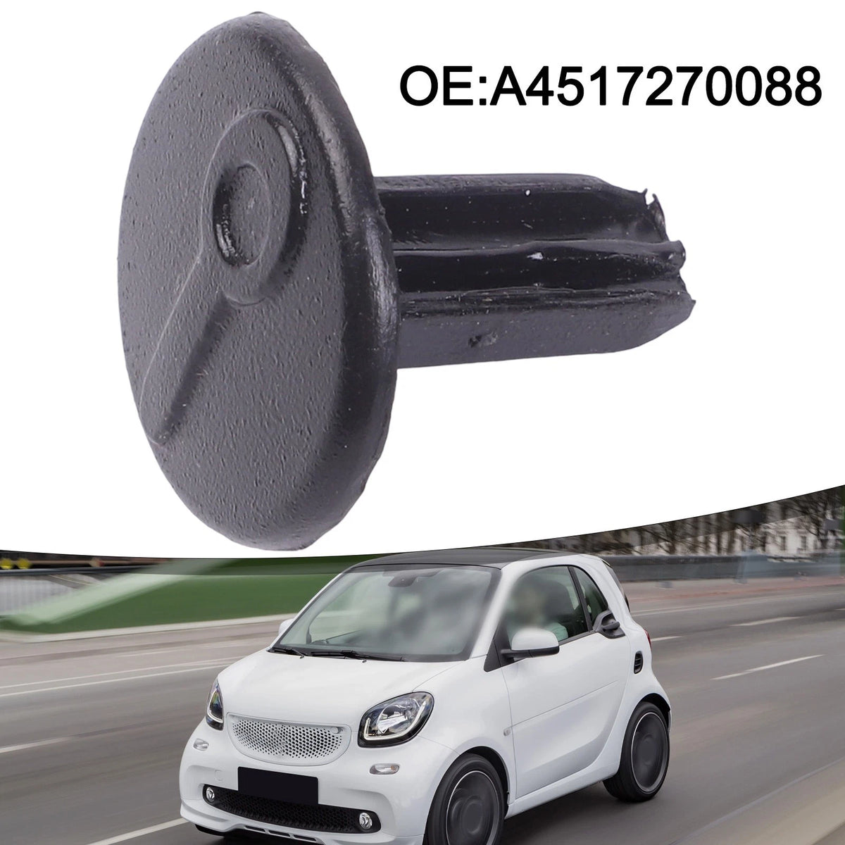 Wear Resistant Driver Side Door Handle Lock Key Slot for Cover for Smart Fortwo