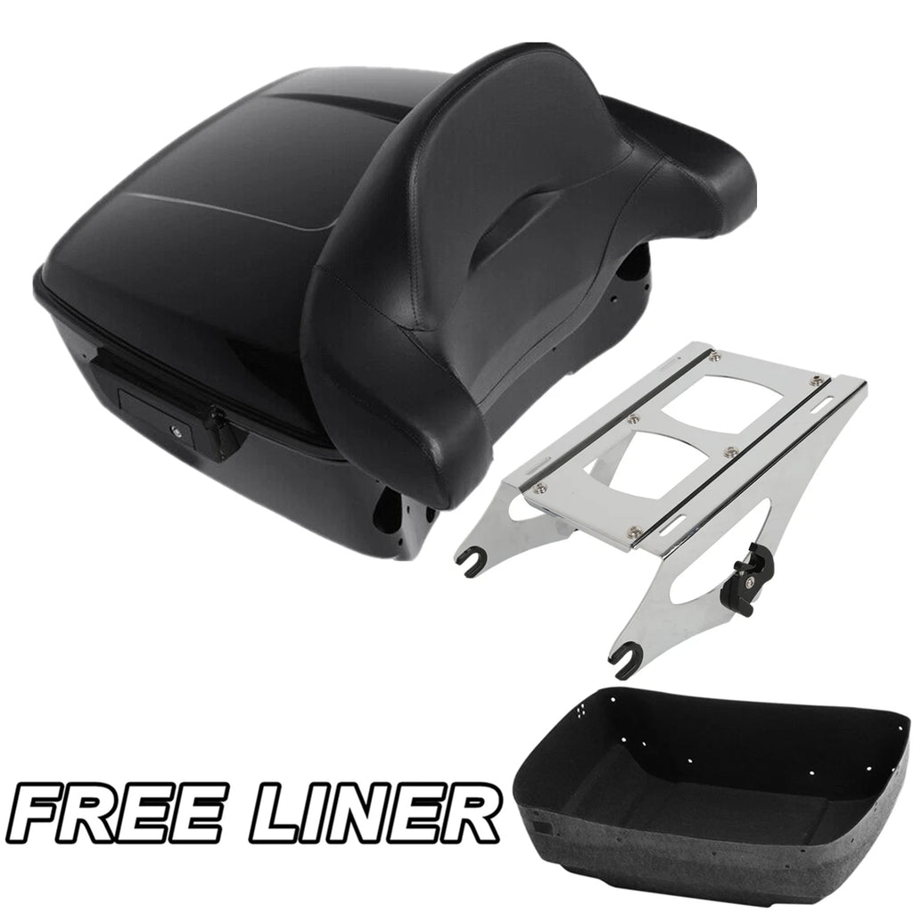 Trunk Backrest Mount Rack for Harley Electra Glide (2014–2026) Black