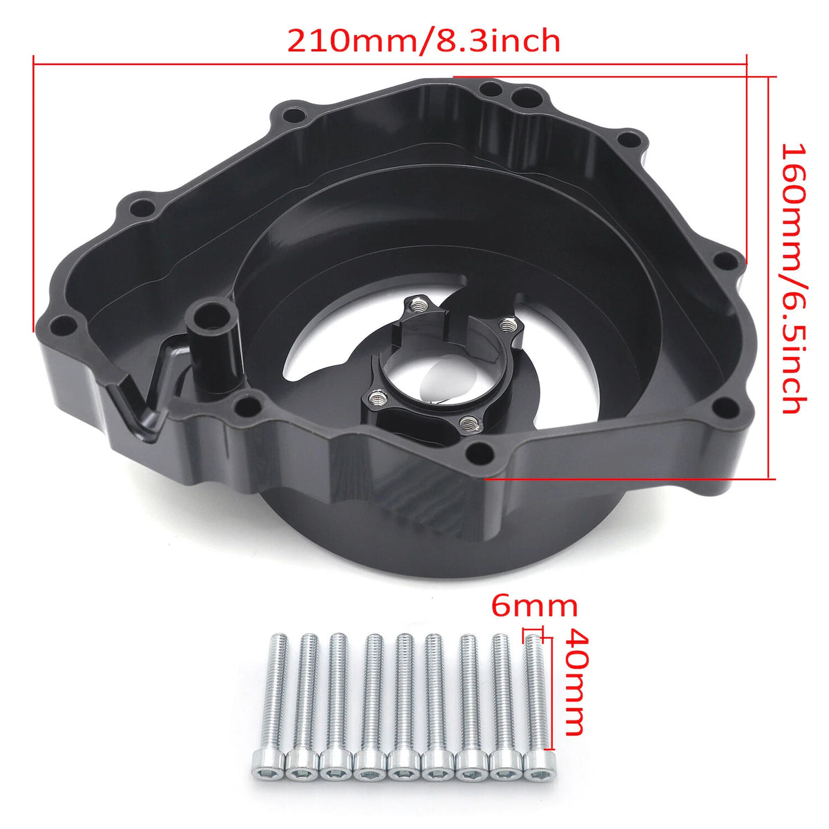 CNC Clear Left Engine Stator Cover for Honda CBR600/F4/F4i (1986–2001)