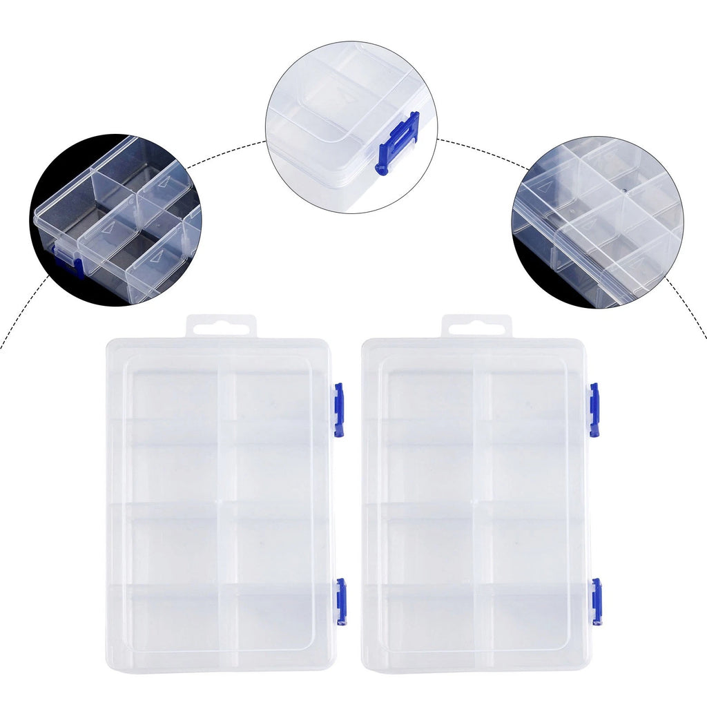 Screw Holder Case Organizer for Automotive Tools (8 Adjustable Grids)