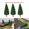 20pc Pine Trees for O Scale Model Train (11cm)