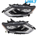 LABLT Pair Headlights for Nissan Rogue (2017–2019) - Clear Halogen