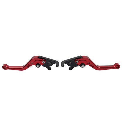 CNC Adjustable Short Brake Clutch Levers for Honda CBR600RR (2007–2022) Red